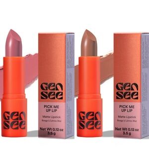 New  Gensee beauty pick me up lip matte lipsticks in Colette and Anita